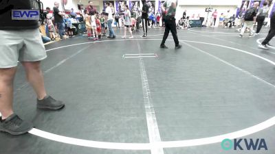 46 lbs Quarterfinal - Easton Hans, Lions Wrestling Academy vs Asher Cline, Comanche Takedown Club