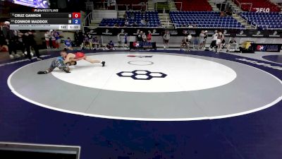 106 lbs Cons. Quarters - Cruz Gannon, IA vs Connor Maddox, IN