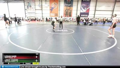 120 lbs Rd# 9- 2:15pm Saturday Final Pool - Leroy Chavez, Team New Mexico vs Logan Haer, Terps Xpress