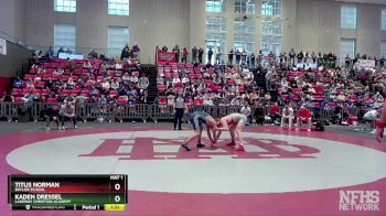 144 lbs Quarterfinal - Kaden Dressel, Lakeway Christian Academy vs Titus Norman, Baylor School