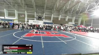100 lbs Cons. Round 4 - Hadley Carrigan, Bear River vs Brooklyn Eagar, Mountain Ridge