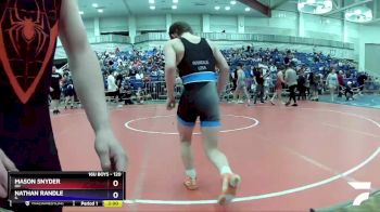 120 lbs Champ. Round 2 - Mason Snyder, OH vs Nathan Randle, IL