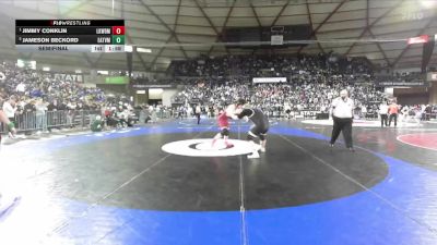 Boys 2A 215 lbs Semifinal - Jimmy Conklin, Lakewood vs Jameson Beckord, Eatonville