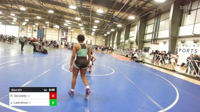 138 lbs Consi Of 4 - Renice Gonzalez, CA vs Jada Lawrence, SC