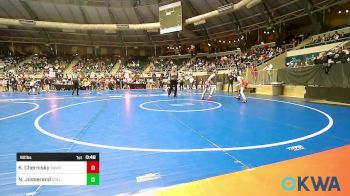 92 lbs Rr Rnd 1 - Keaton Chernisky, Broken Arrow Wrestling Club vs Noah Josserand, Collinsville Cardinal Youth Wrestling