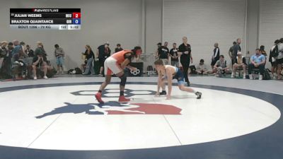 79 kg Champ. Rd Of 128 - Julian Weems, Indian Hills Community College vs Braxton Quaintance, Golden One RTC