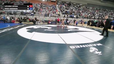 14U Girls - 120 lbs Cons. Round 2 - Layliana Lafoga, WA vs Piper Anderson, CA