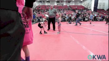 43 lbs Round Of 16 - Kennedi Vanbibber, Ponca City Wildcat Wrestling vs Elijah Clark, Owasso Takedown Club