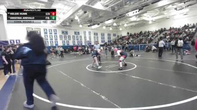 155 lbs Cons. Round 5 - Kristina Arevalo, Foothill (Santa Ana) vs Kelsie Hume, Mission Viejo