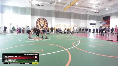 150 lbs Cons. Round 6 - Apollo Violette, Patriot vs Johnny Law, Liberty (Winchester)