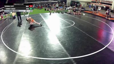 110 lbs Cons. Semis - Serina Catt, Montana vs Abbey West, Utah
