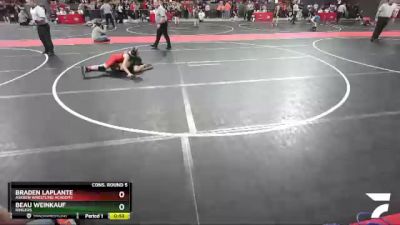 100 lbs Cons. Round 5 - Beau Weinkauf, Ringers vs Braden LaPlante, Askren Wrestling Academy