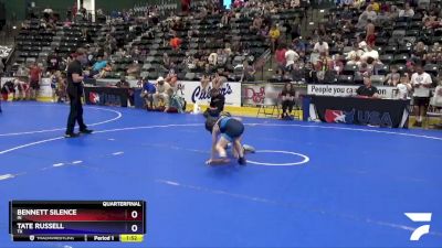 67 lbs Quarterfinal - Bennett Silence, IN vs Tate Russell, TX