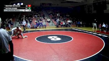 160 lbs 1st Place Match - Sutton Stoner, Butler vs Brayden Reynolds, Freedom Area Hs