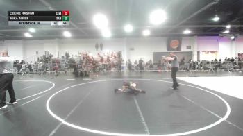 54 lbs Round Of 16 - Celine Hashmi, Savage House WC vs Mika Abeel, Team Aggression