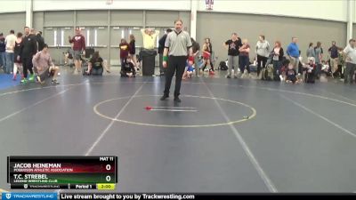 83 lbs Champ. Round 2 - Jacob Heineman, Poquoson Athletic Association vs T.C. Strebel, Legend Wrestling Club