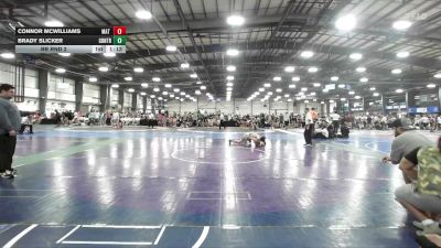 132 lbs Rr Rnd 2 - Connor McWilliams, Mat Warriors Red - HSB vs Brady Slicker, GT Zilla - HSB