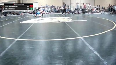 113 lbs Round Of 64 - Luke Villarreal, Wright Wreslting Academy vs Cole Jensen, Jimenez Trained Academy
