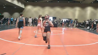 126 lbs Champ. Round 2 - Millicent Gilbert vs Mia Henckel, Team Tugman Wrestling