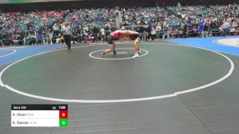 165 lbs Round Of 64 - Ryker Olson, Spanish Fork vs Aiden Dancer, Upper Lake