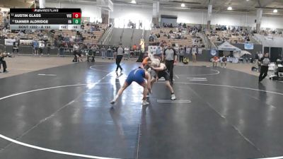 A 150 lbs Cons. Semi - Tanner Aldridge, Harpeth High School vs Austin Glass, Volunteer High School