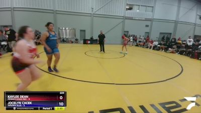 100 lbs Semis & 3rd Wb (16 Team) - Juliette Trout, Pennsylvania Red vs Sydney Branch, Virginia Blue