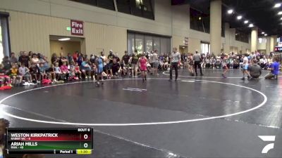 95 lbs Champ Round 1 (16 Team) - Weston Kirkpatrick, Rabbit WC vs Ariah Mills, RWA