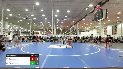 108 lbs Semifinal - Max Berman, PA Alliance Red vs Dominick Powell, Revival Black