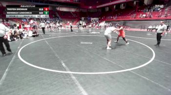 285 lbs D1 - Semi-finals (fri 7:30pm.) - Nehemiah Lendobeja, Kaukauna vs Tristen Brennan, Holmen