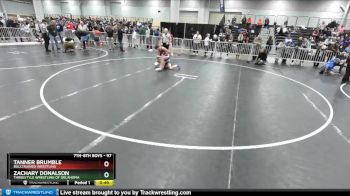 97 lbs 3rd Place Match - Tanner Brumble, BullTrained Wrestling vs Zachary Donalson, Threestyle Wrestling Of Oklahoma