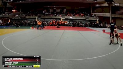 55 lbs Finals (8 Team) - Khyler Beermann, Wabasso vs Tanner Wolf, Grand Rapids