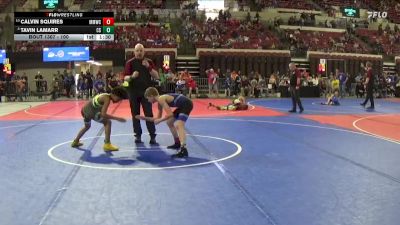 100 lbs Semifinal - Tavin Lamarr, Combat School vs Calvin Squires, Malta Mustang Wrestling Club