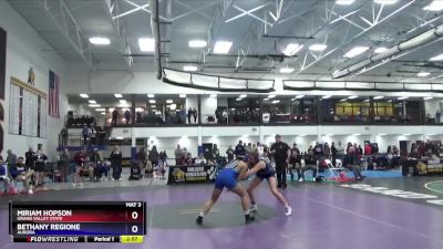 124 lbs Quarterfinal - Bethany Regione, Aurora vs Miriam Hopson, Grand Valley State