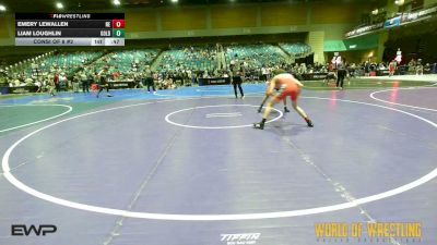 95 lbs Consi Of 8 #2 - Emery Lewallen, Nevada Elite vs Liam Loughlin, Golden Back