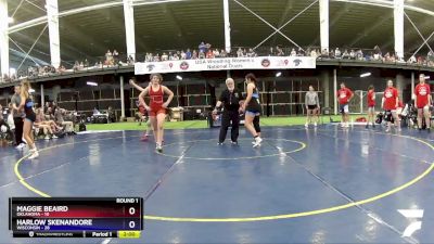 142 lbs Round 1 (8 Team) - Maggie Beaird, Oklahoma vs Harlow Skenandore, Wisconsin