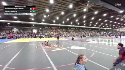 50 lbs 5th Place Match - Grace Harkin, Hermosa Hornets vs Jayde Red Tomahawk, Montana Disciples