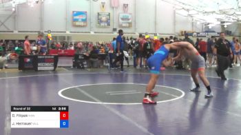 86 kg Round Of 32 - Dan Filipek, McKendree Bearcat Wrestling Club vs Jackson Hemauer, Valley RTC