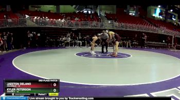 165 lbs Placement (16 Team) - Kyler Peterson, Waverly vs Jaeston Delano, Columbus