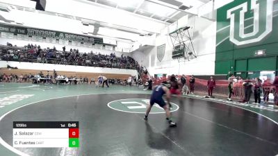 126 lbs Consi Of 16 #1 - Jesse Salazar, Covina vs Christopher Fuentes, Carter