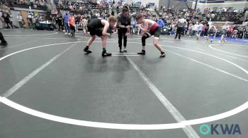 130 lbs Quarterfinal - Anthony Drain, Mustang Bronco Wrestling Club vs Theo Gelles, Perry Wrestling Club