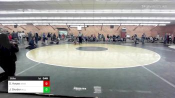 65 lbs Final - Gino Hayes, Webster vs Jonathan Snyder, Bellefonte