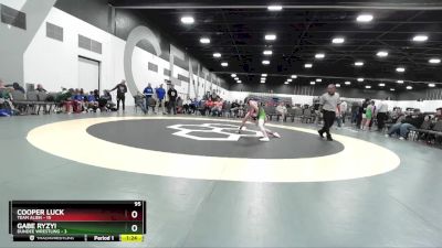 95 lbs Placement Matches (8 Team) - Cooper Luck, Team Alien vs Gabe Ryzyi, Dundee Wrestling