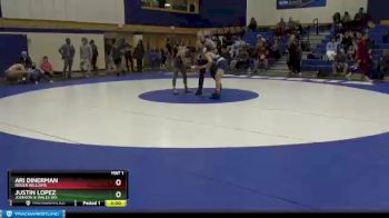 125 lbs Semifinal - Justin Lopez, Johnson & Wales (RI) vs Ari Dinerman, Roger Williams