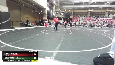 55 lbs Cons. Round 4 - Thomas Delich, Greater Heights Wrestling vs Kingstin Fulk, WTC