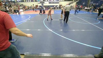 90 lbs Quarterfinal - Madison McKnight, Beebe Youth Wrestling vs Magnus Dubowsky, Bentonville Wrestling Club