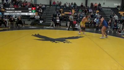 190 lbs 2nd Place Match - Ellie Cox, Marion vs Serenity Malone, Cedar Rapids Washington