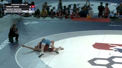 126 lbs Cons. Sub-semis - Jeremy Carver, Indiana vs Beckett Edstrom, Minnesota