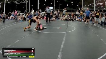 92 lbs Semis (4 Team) - Johnathon Beatty, Killer Elite vs Landon Reed, Ohio Gold