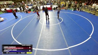 120 lbs Champ. Round 2 - Jared Marinas, James Monroe High School Wrestling vs Jonathan Jasso, California