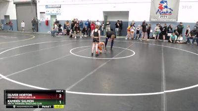 56 lbs 2nd Place Match - Oliver Horton, Mid Valley Wrestling Club vs Kamden Salmon, Arctic Warriors Wrestling Club